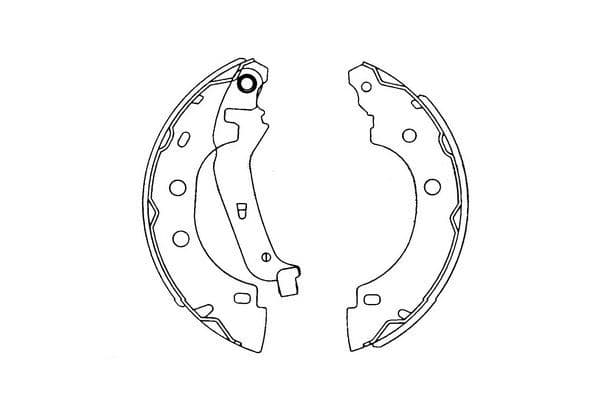 Set saboti frana KAVO PARTS KBS-7410