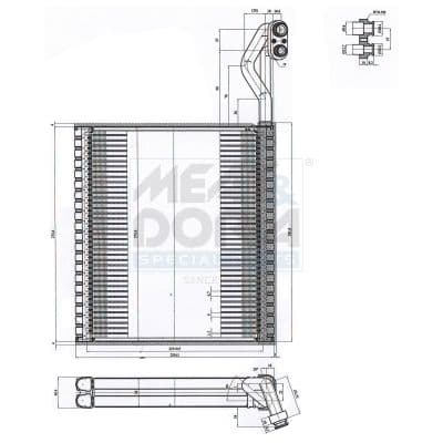 Evaporator, aer conditionat MEAT & DORIA 997121