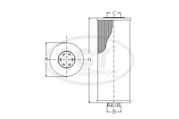 Filtru ulei SCT - MANNOL SCT-Germany Ölfiltereinsatz SH 4725 P SH 4725 P