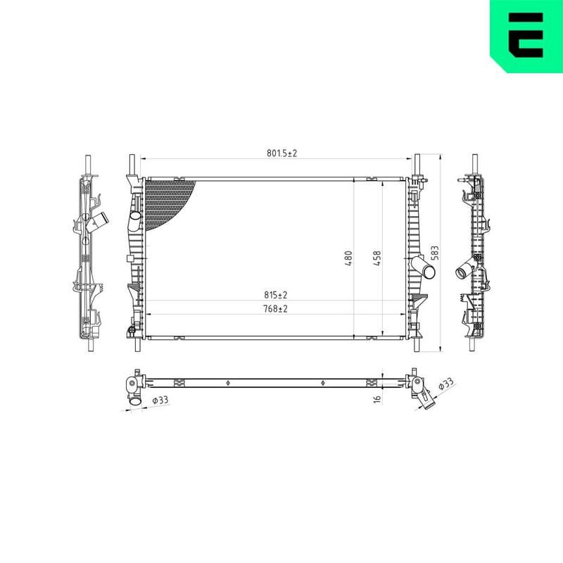 Radiator, racire motor ERA 673010