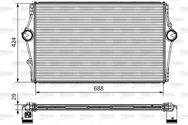 Intercooler, compresor VALEO 818283
