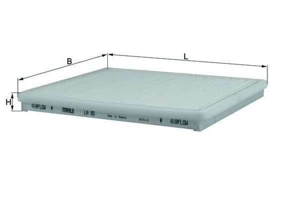 Filtru, aer habitaclu KNECHT LA 95
