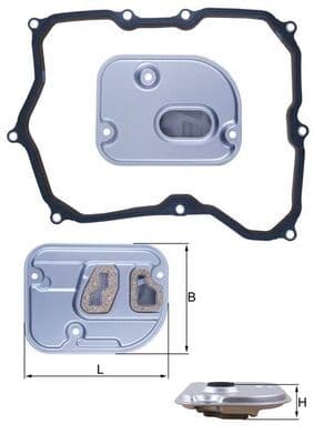 Filtru hidraulic, cutie de viteze automata MAHLE HX 236D