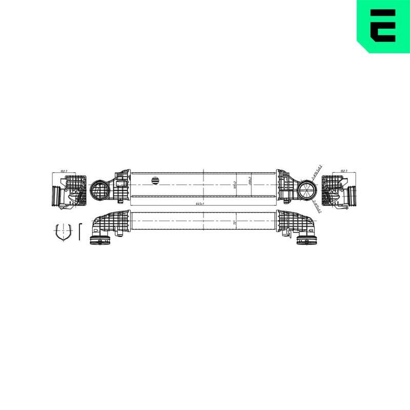 Intercooler, compresor ERA 672083