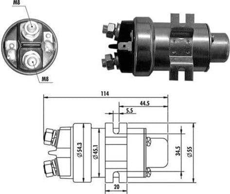 Solenoid, electromotor MAGNETI MARELLI 940113050019