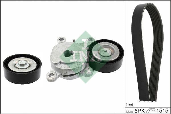 Set curea transmisie cu caneluri Schaeffler INA 529 0543 10