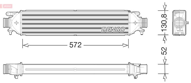 Intercooler, compresor DENSO DIT01008