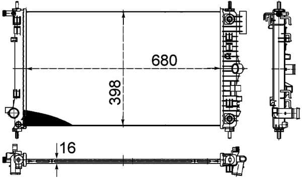 Radiator, racire motor MAHLE BEHR *** PREMIUM LINE *** CR 1098 000P