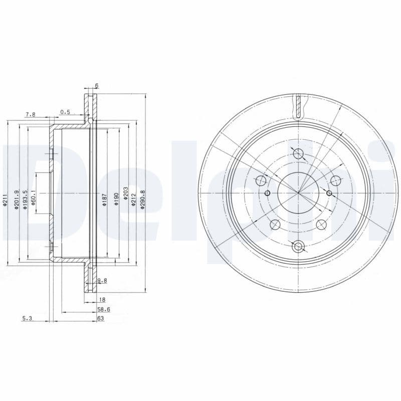 Disc frana DELPHI BG3166