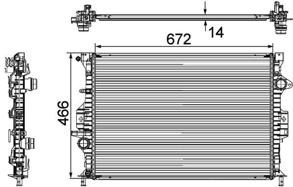 Radiator, racire motor MAHLE BEHR *** PREMIUM LINE *** CR 906 000P