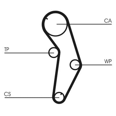 Set curea de distributie CONTINENTAL CTAM CT821K1