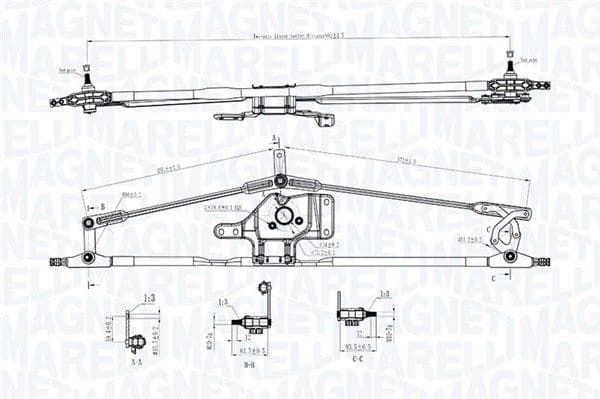 Legaturi stergator parbriz MAGNETI MARELLI 085570718010