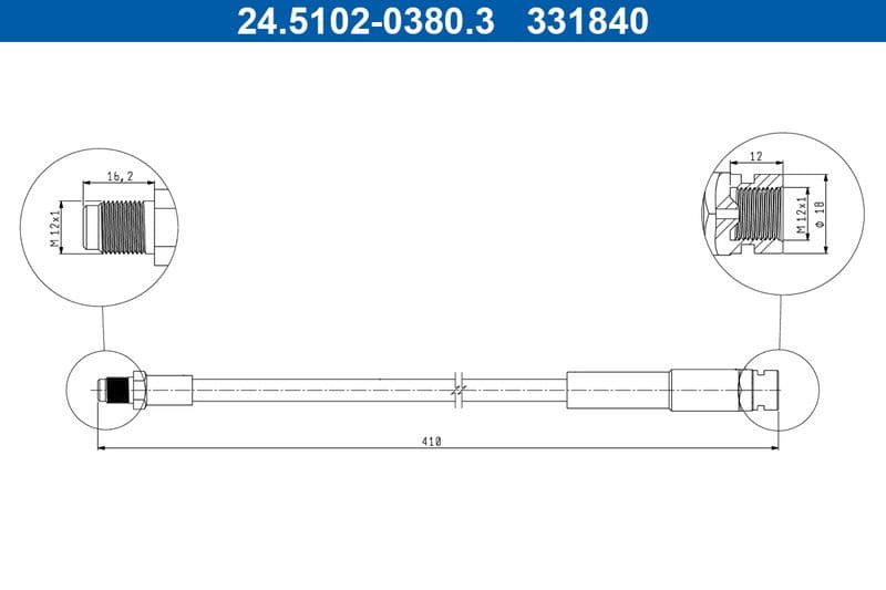 Furtun frana ATE 24.5102-0380.3
