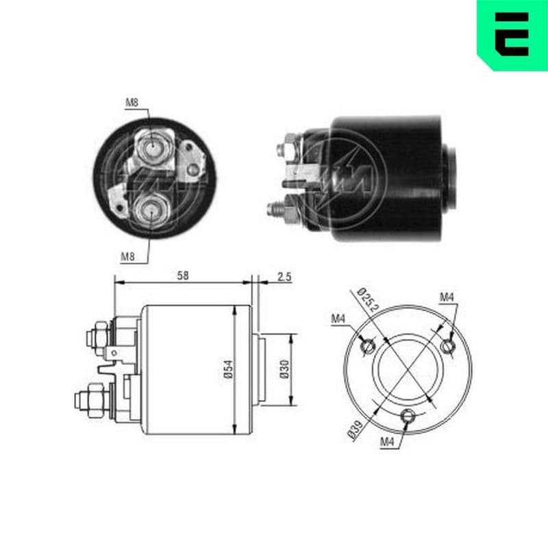 Solenoid, electromotor ERA ZM491