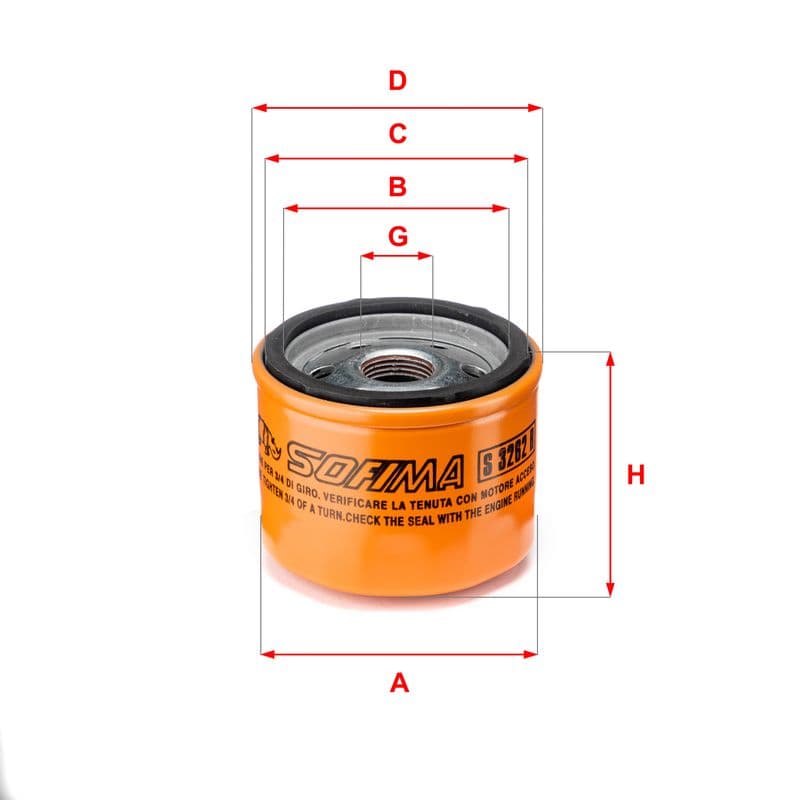 Filtru ulei SOFIMA S 3262 R