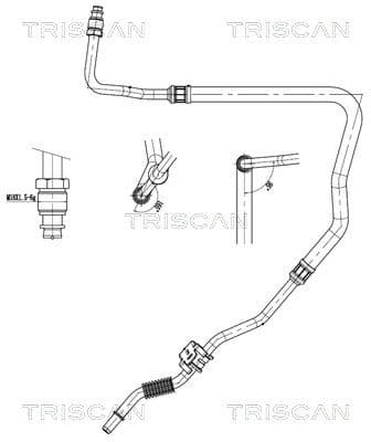 Furtun hidraulic, sistem de directie TRISCAN 8516 28016