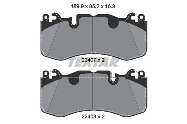 set placute frana,frana disc TEXTAR Q+ 2240701