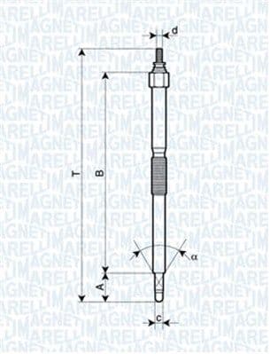 Bujie incandescenta MAGNETI MARELLI 062900054304