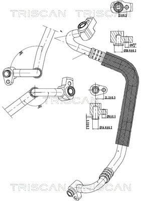 conducta presiune variabila,aer conditionat TRISCAN 9010 16001