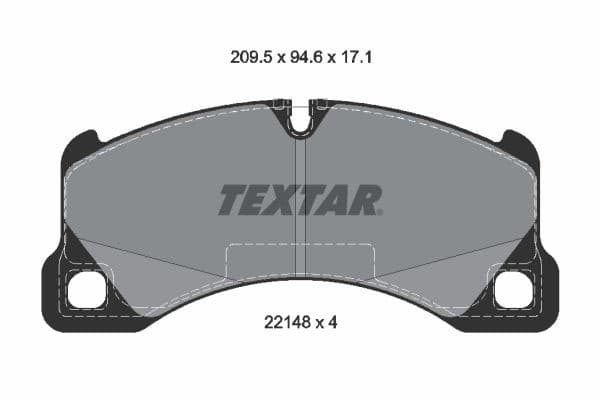 set placute frana,frana disc TEXTAR 2214801