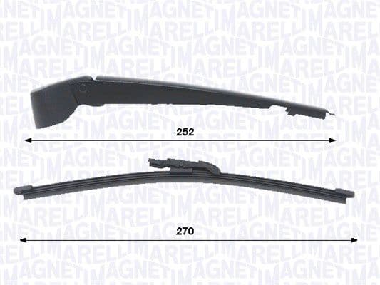 Set stergatoare, curatare parbriz MAGNETI MARELLI 000723180454