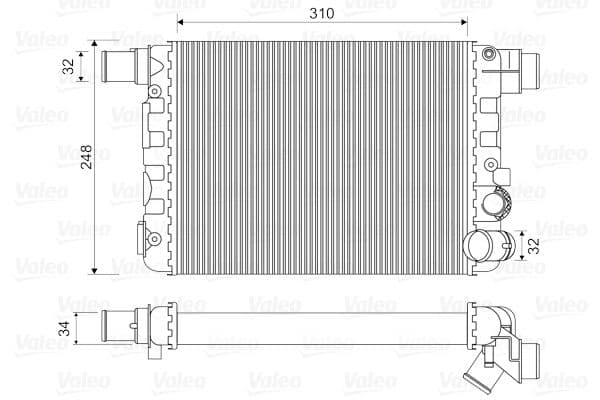 Radiator, racire motor VALEO 730519