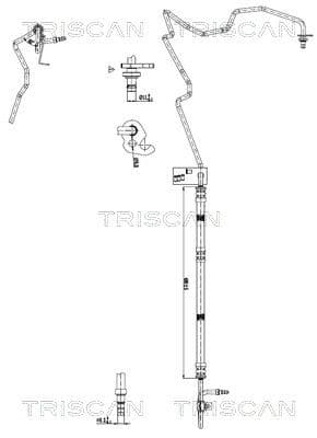 Furtun hidraulic, sistem de directie TRISCAN 8516 16004