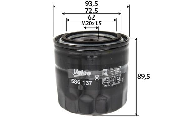 Filtru ulei VALEO 586137