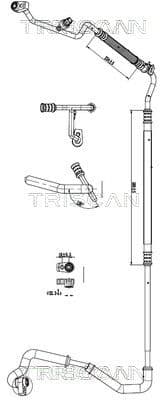 conducta presiune variabila,aer conditionat TRISCAN 9010 16044