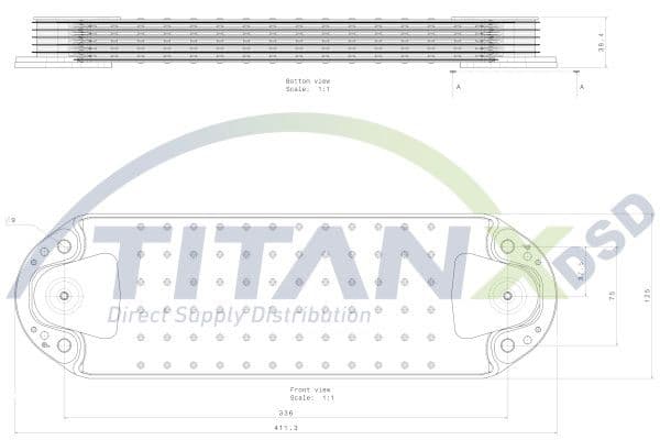 Radiator ulei, ulei motor TITANX OX129001
