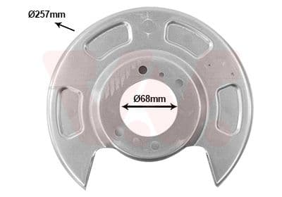 protectie stropire,disc frana VAN WEZEL 8314374