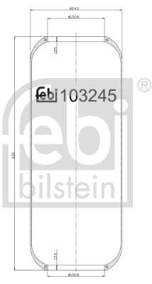 Burduf, suspensie pneumatica FEBI BILSTEIN 103245