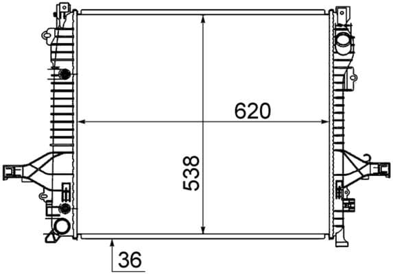Radiator, racire motor MAHLE BEHR CR 1191 000S