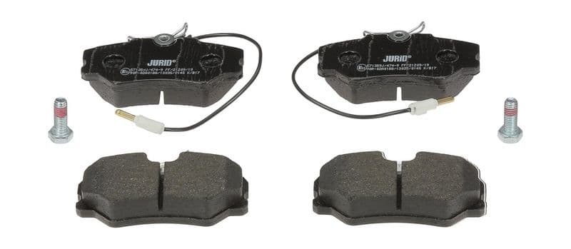 set placute frana,frana disc JURID 571359J