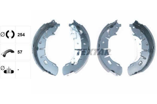 Set saboti frana TEXTAR 91079300