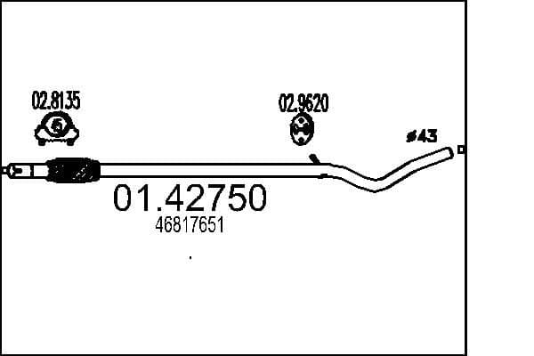 Racord evacuare MTS 01.42750