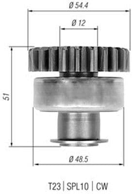 Pinion electromotor MAGNETI MARELLI 940113020328