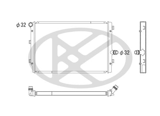 Radiator, racire motor KOYORAD PL452659