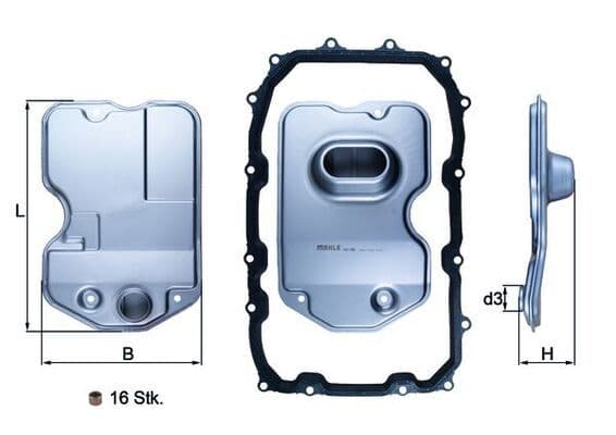 Filtru hidraulic, cutie de viteze automata MAHLE HX 160KIT