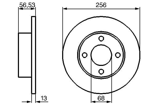 Disc frana BOSCH 0 986 478 130
