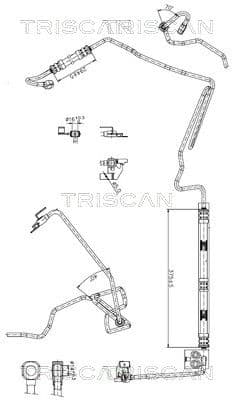 Furtun hidraulic, sistem de directie TRISCAN 8516 29010