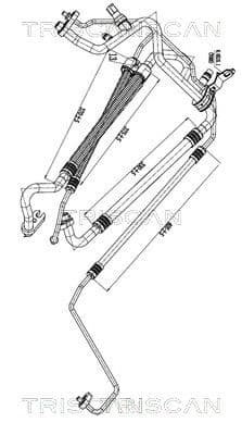 conducta presiune variabila,aer conditionat TRISCAN 9010 81008