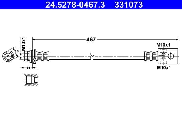 Furtun frana ATE 24.5278-0467.3