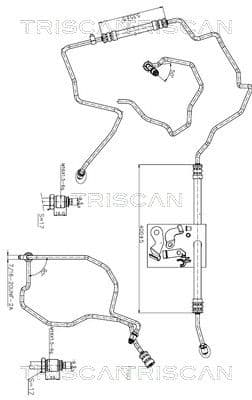 Furtun hidraulic, sistem de directie TRISCAN 8516 25003
