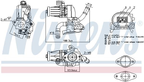 Supapa EGR NISSENS ** FIRST FIT ** 98232