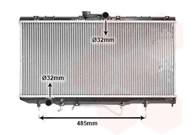 Radiator, racire motor VAN WEZEL 53002146