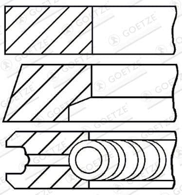 Set segmenti piston GOETZE ENGINE 08-118006-00