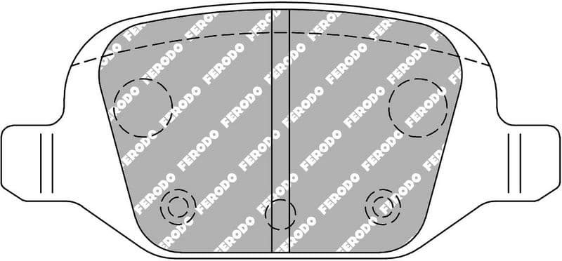 set placute frana,frana disc FERODO FCP1324H