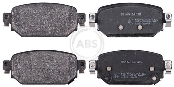 set placute frana,frana disc ABS 35169