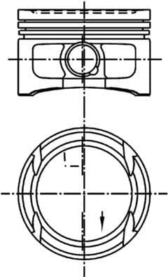 Piston KOLBENSCHMIDT 99562600
